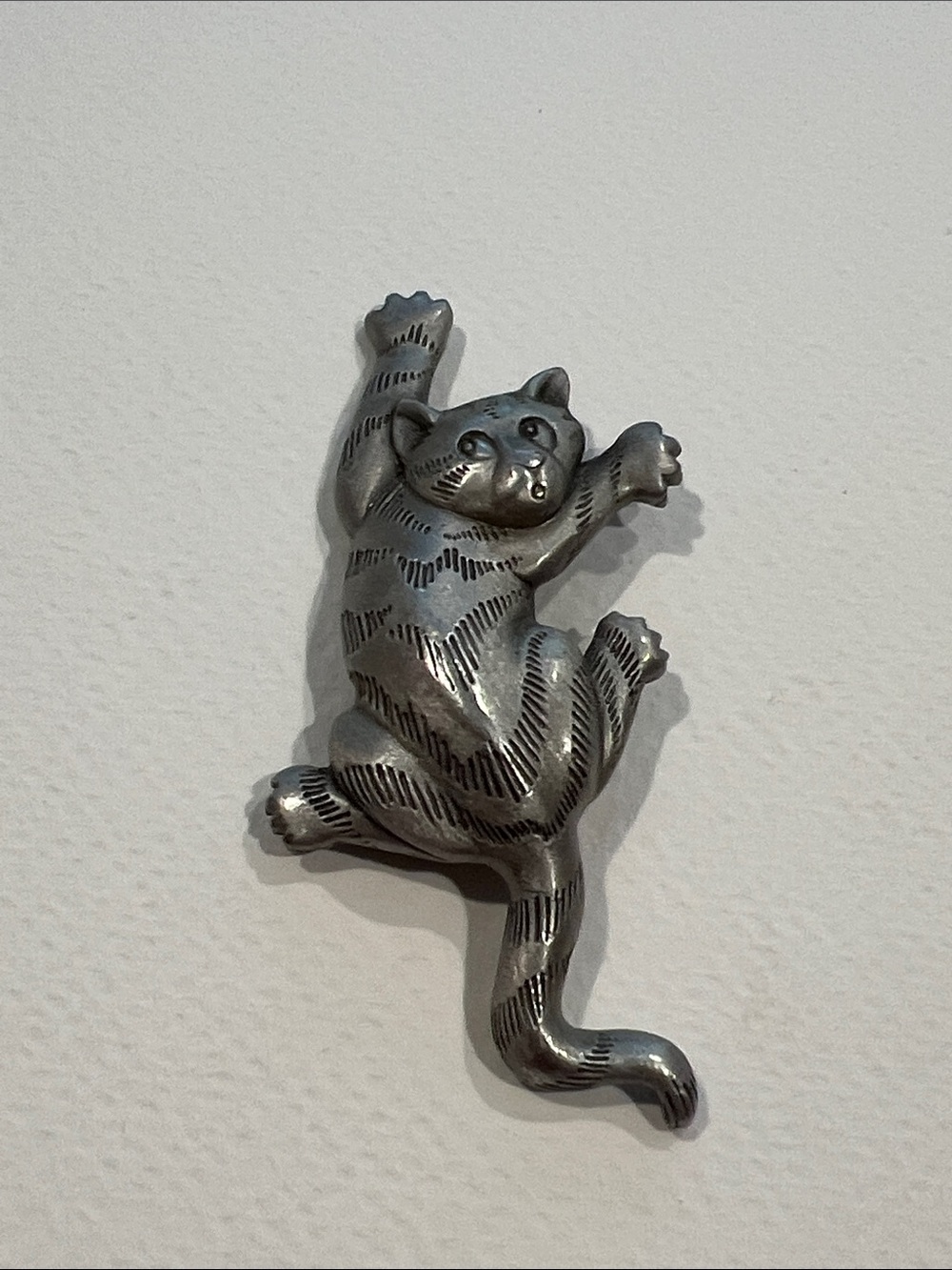 JJ Jonette Cat Brooch